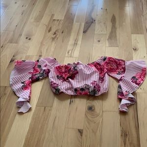 Floral crop top